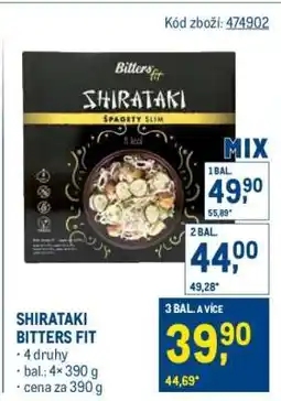 Makro SHIRATAKI BITTERS FIT nabídka