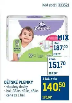 Makro Dětské plenky nabídka