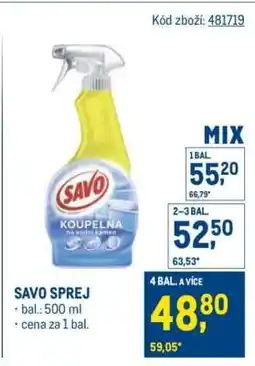 Makro SAVO SPREJ nabídka