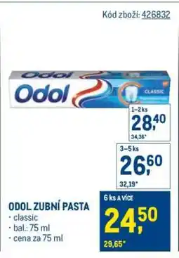 Makro Odol zubní pasta nabídka
