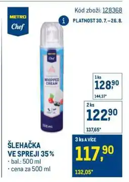 Makro ŠLEHAČKA VE SPREJI 35 % nabídka