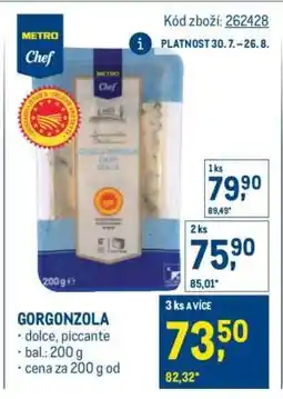 Makro Gorgonzola nabídka