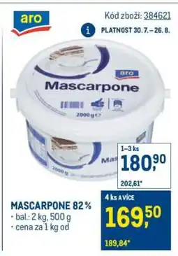 Makro Mascarpone 82 % nabídka