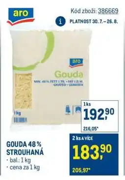 Makro GOUDA 48 % STROUHANÁ nabídka