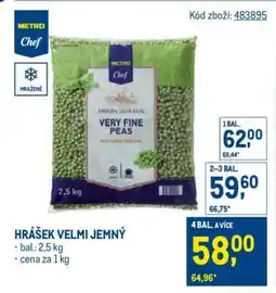 Makro Hrášek velmi jemný nabídka