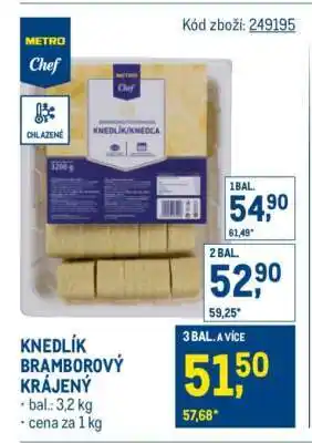 Makro KNEDLÍK BRAMBOROVÝ KRÁJENÝ nabídka