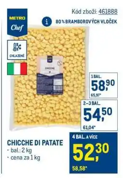 Makro CHICCHE DI PATATE nabídka
