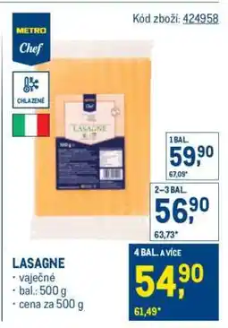 Makro Lasagne nabídka