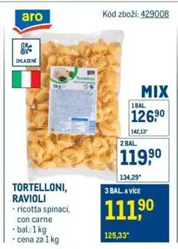 Makro TORTELLONI, RAVIOLI nabídka