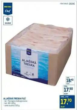Makro Aljašská treska filé nabídka