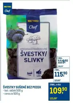 Makro ŠVESTKY SUŠENÉ BEZ PECEK nabídka