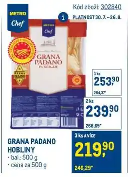 Makro Grana Padano hobliny nabídka