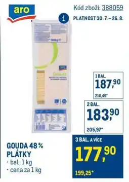 Makro Gouda 48% plátky nabídka