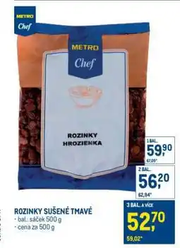 Makro Rozinky sušené tmavé nabídka