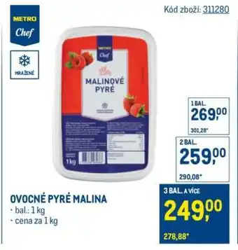 Makro Ovocné pyré malina nabídka