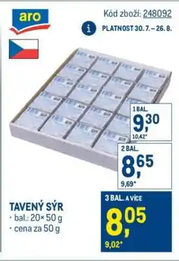 Makro Tavený sýr nabídka