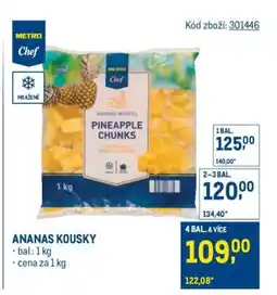 Makro Ananas kousky nabídka