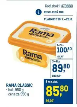 Makro Rama Classic nabídka