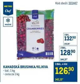 Makro KANADSKÁ BRUSINKA/KLIKVA nabídka