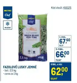 Makro Fazolové lusky jemné nabídka