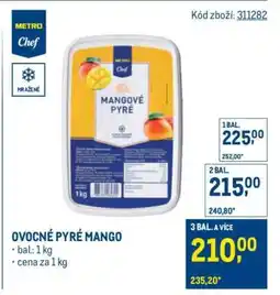 Makro OVOCNÉ PYRÉ MANGO nabídka