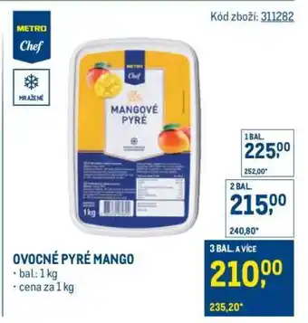 Makro OVOCNÉ PYRÉ MANGO nabídka