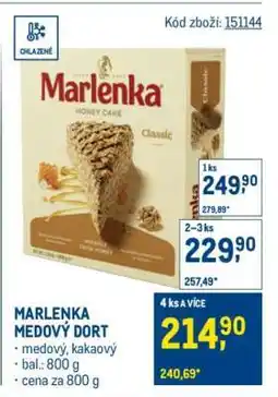 Makro MARLENKA Medový dort nabídka