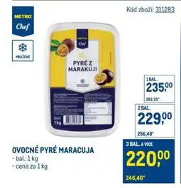Makro OVOCNÉ PYRÉ MARACUJA nabídka