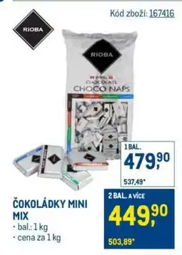 Makro Čokoládky mini mix nabídka