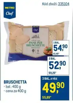 Makro Bruschetta nabídka