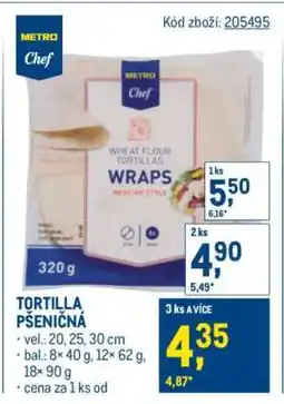 Makro Tortilla pšeničná nabídka