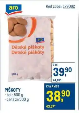 Makro Piškoty nabídka