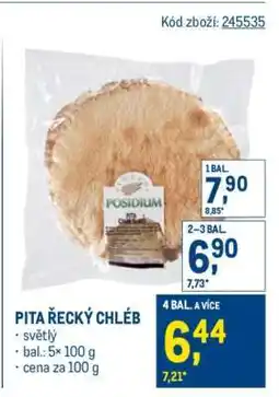 Makro Pita řecký chléb nabídka