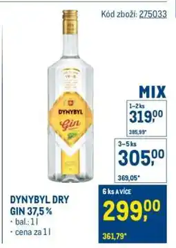 Makro Dynybyl Dry Gin 37,5 % nabídka