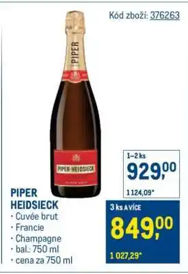 Makro PIPER HEIDSIECK nabídka