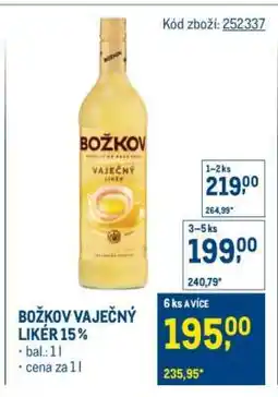 Makro Božkov Vaječný Likér 15 nabídka