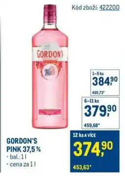 Makro GORDON’S PINK 37,5 % nabídka