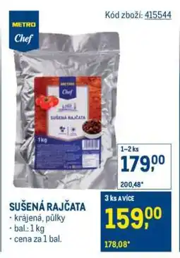 Makro Sušená rajčata nabídka