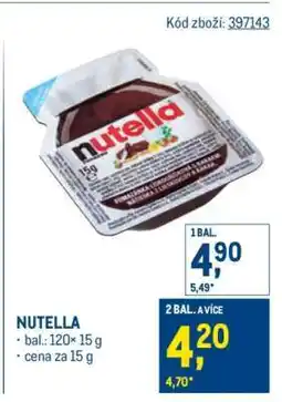 Makro Nutella nabídka