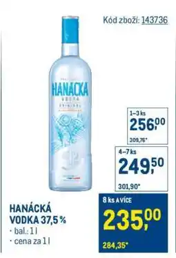 Makro Hanácká Vodka 37,5 % nabídka