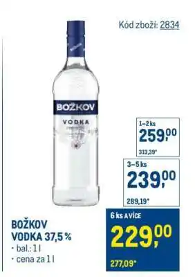 Makro Božkov Vodka 37,5 % nabídka