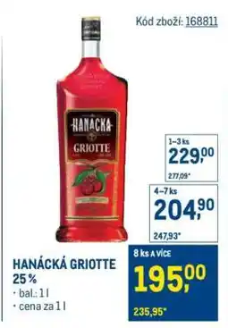 Makro HANÁCKÁ GRIOTTE 25 % nabídka