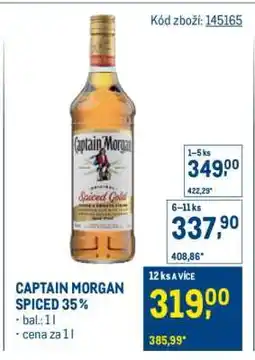 Makro Captain Morgan Spiced 35 % nabídka