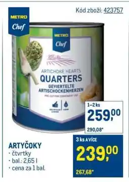 Makro ARTYČOKY nabídka
