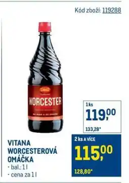 Makro Vitana Worcesterová omáčka nabídka