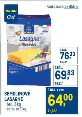 Makro Semolinové lasagne nabídka