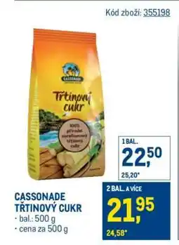 Makro Cassonade Třtinový cukr nabídka