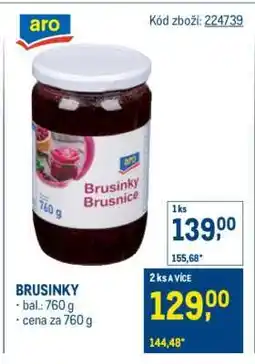 Makro Brusinky nabídka