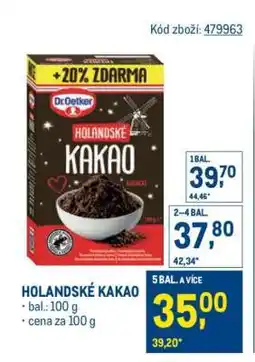 Makro Holandské kakao nabídka