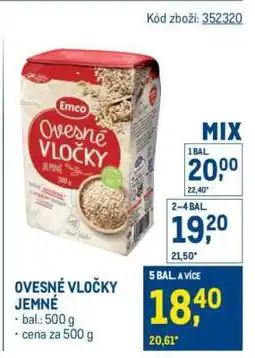 Makro Ovesné vločky jemné nabídka